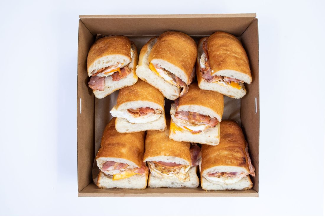 Bacon and Egg Rolls