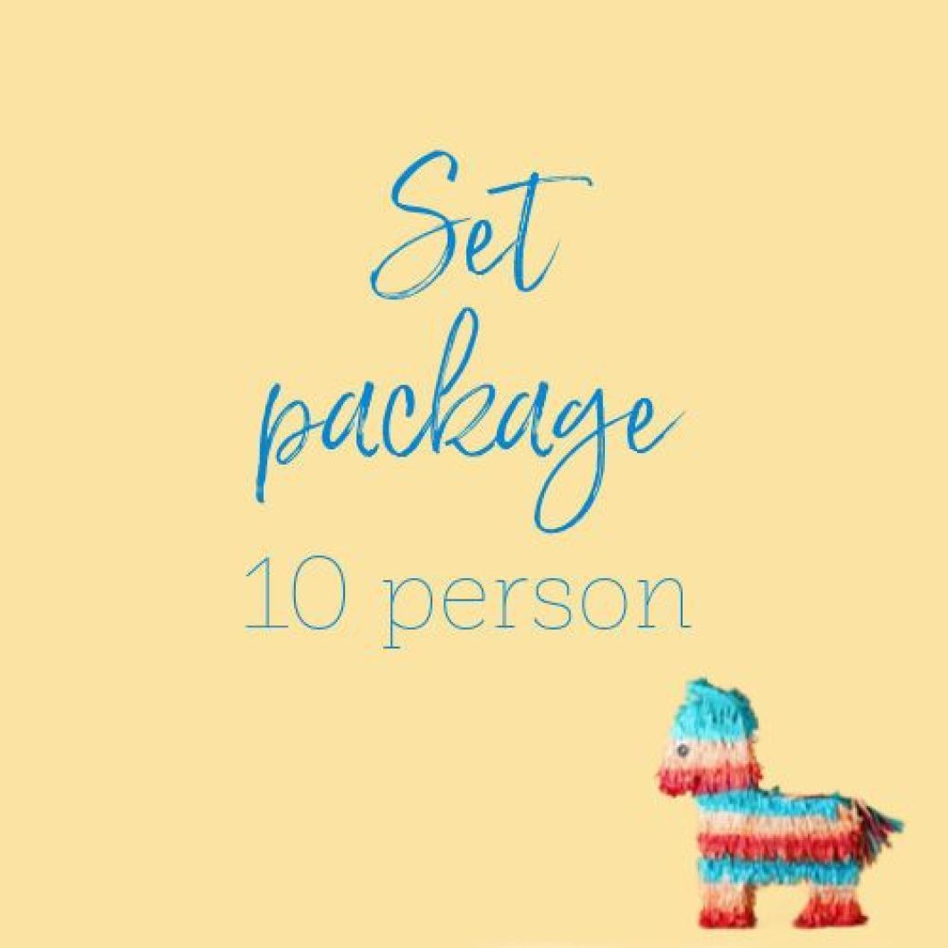 Place your bets - Set package 10 person 