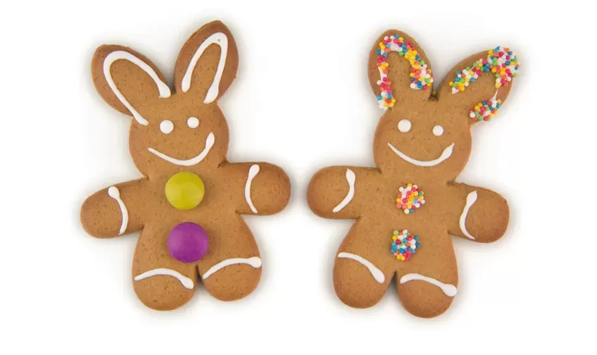 Gingerbread Easter Bunny cookies (24 pack)