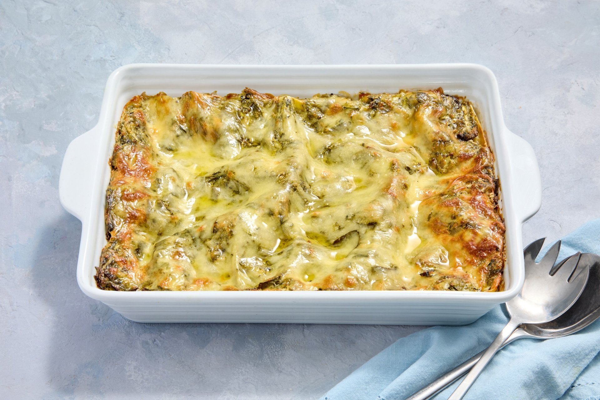 Dish: Ricotta, Pesto and Mozarella Lasagne (Sharing 6 -8pax)
