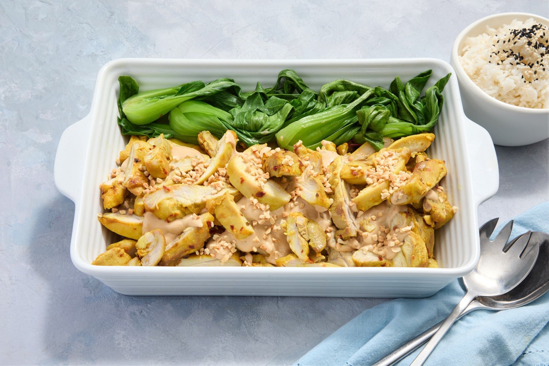 Dish: Satay Chicken & Bok Choy (Sharing 10pax)
