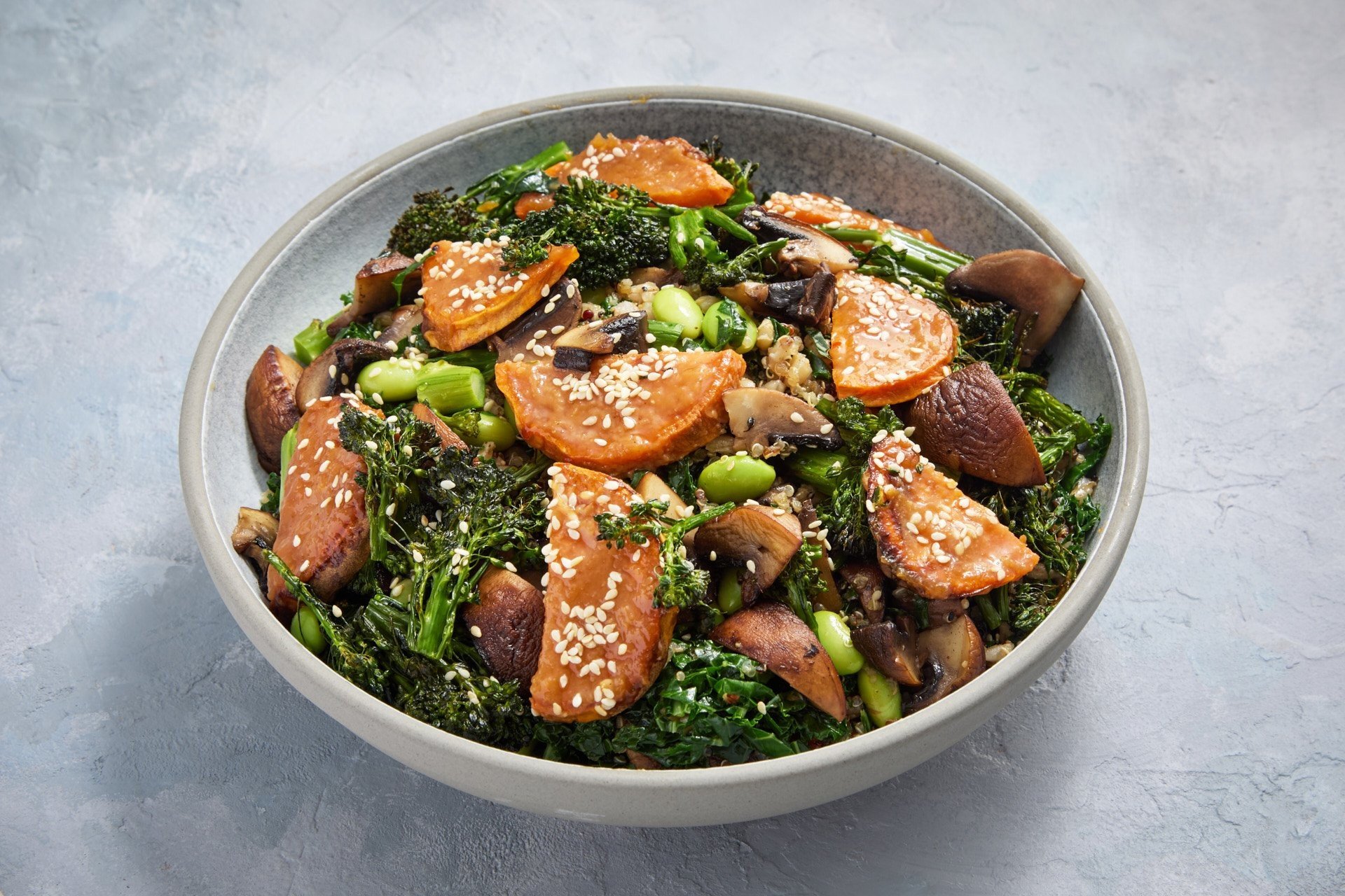 Miso Glazed Sweet Potato Salad