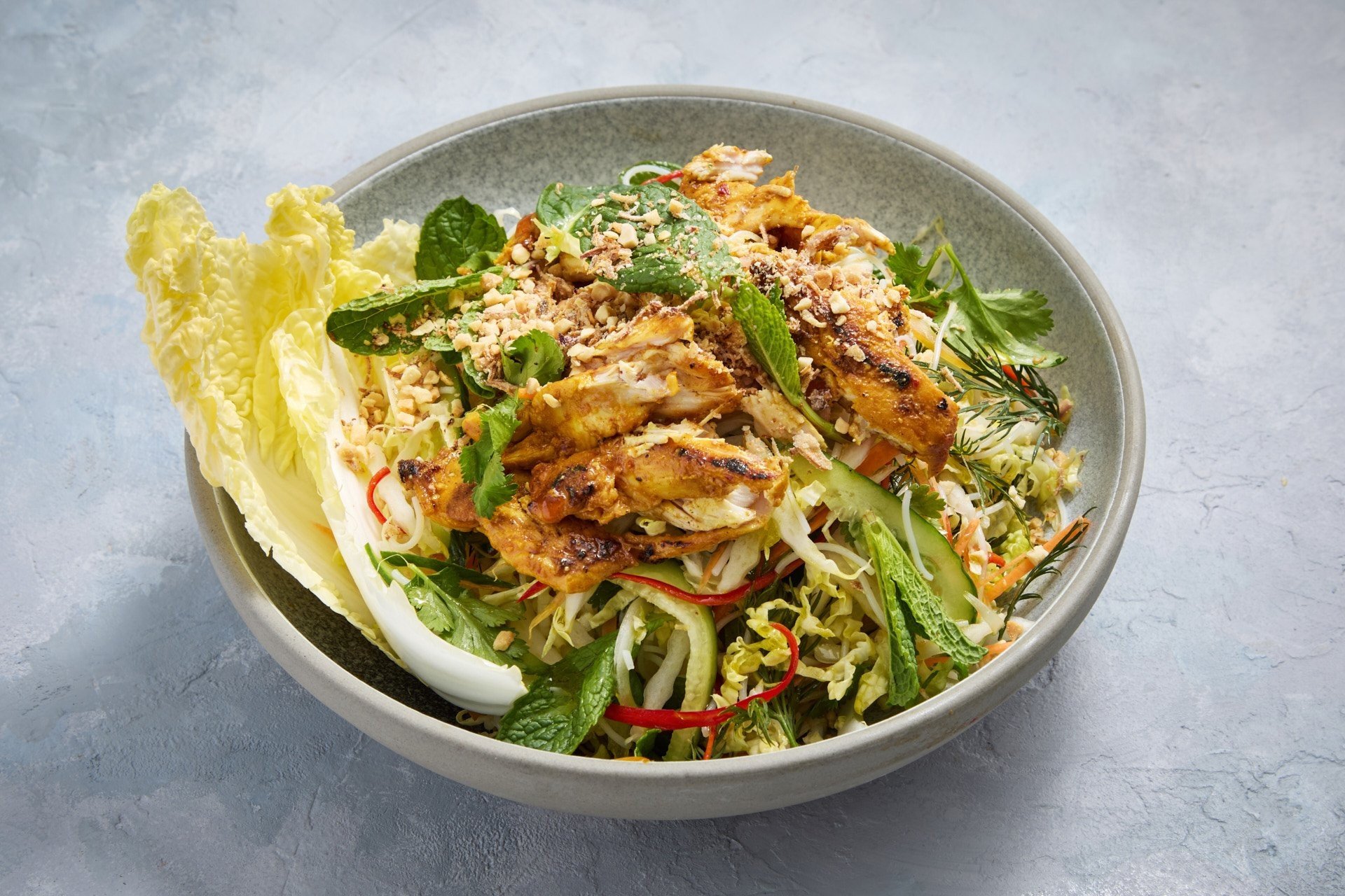 Vietnamese Inspired Chicken Vermicelli Noodle Salad