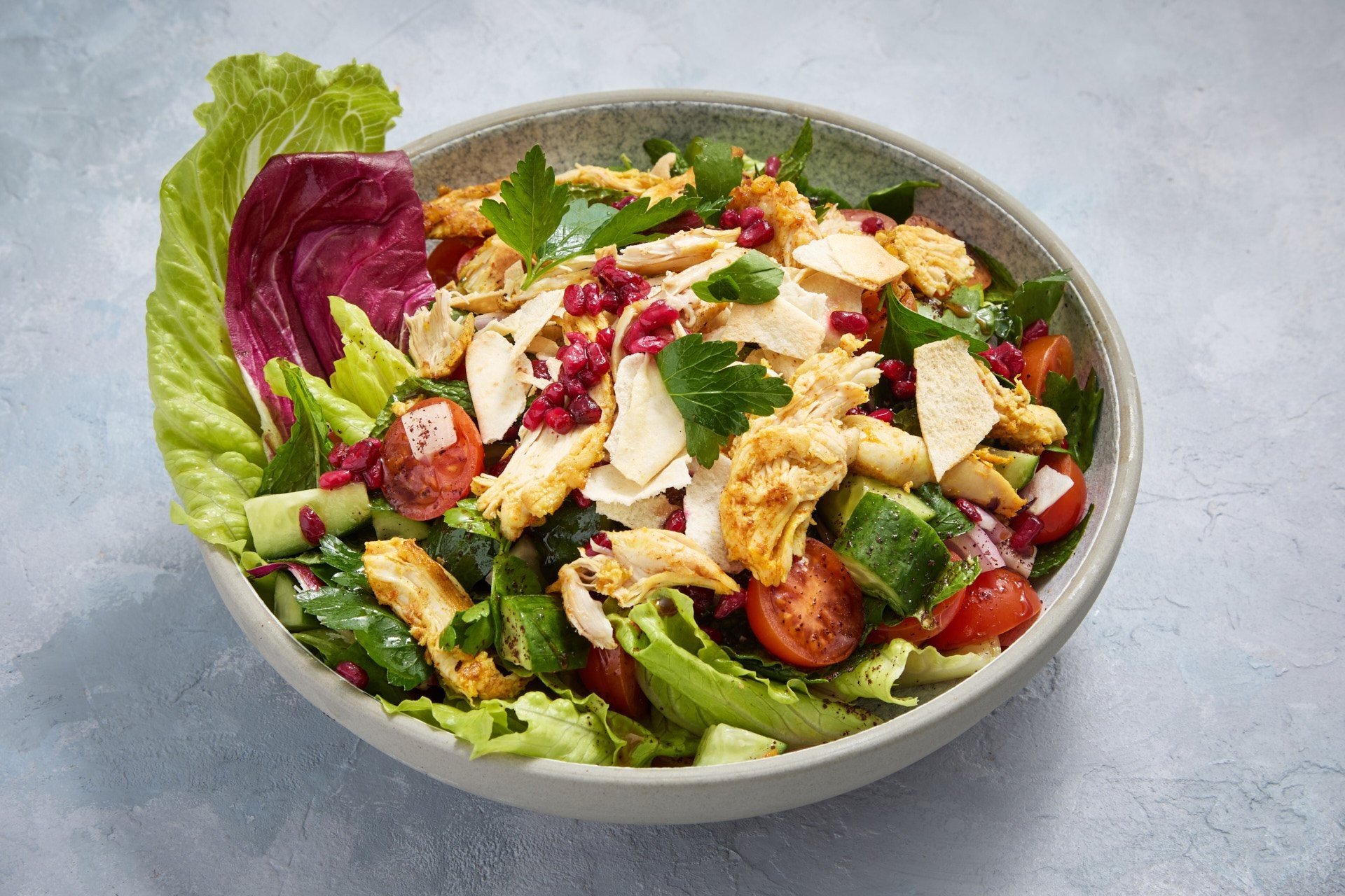 Chicken Fattoush salad