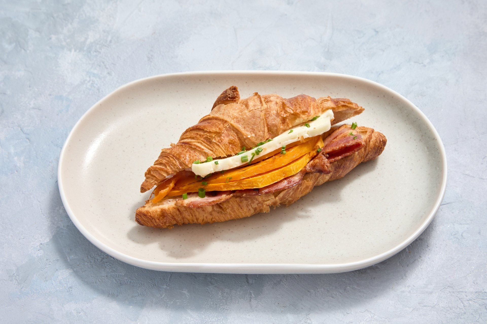 Croissant - Bacon, Roast Pumpkin & Halloumi